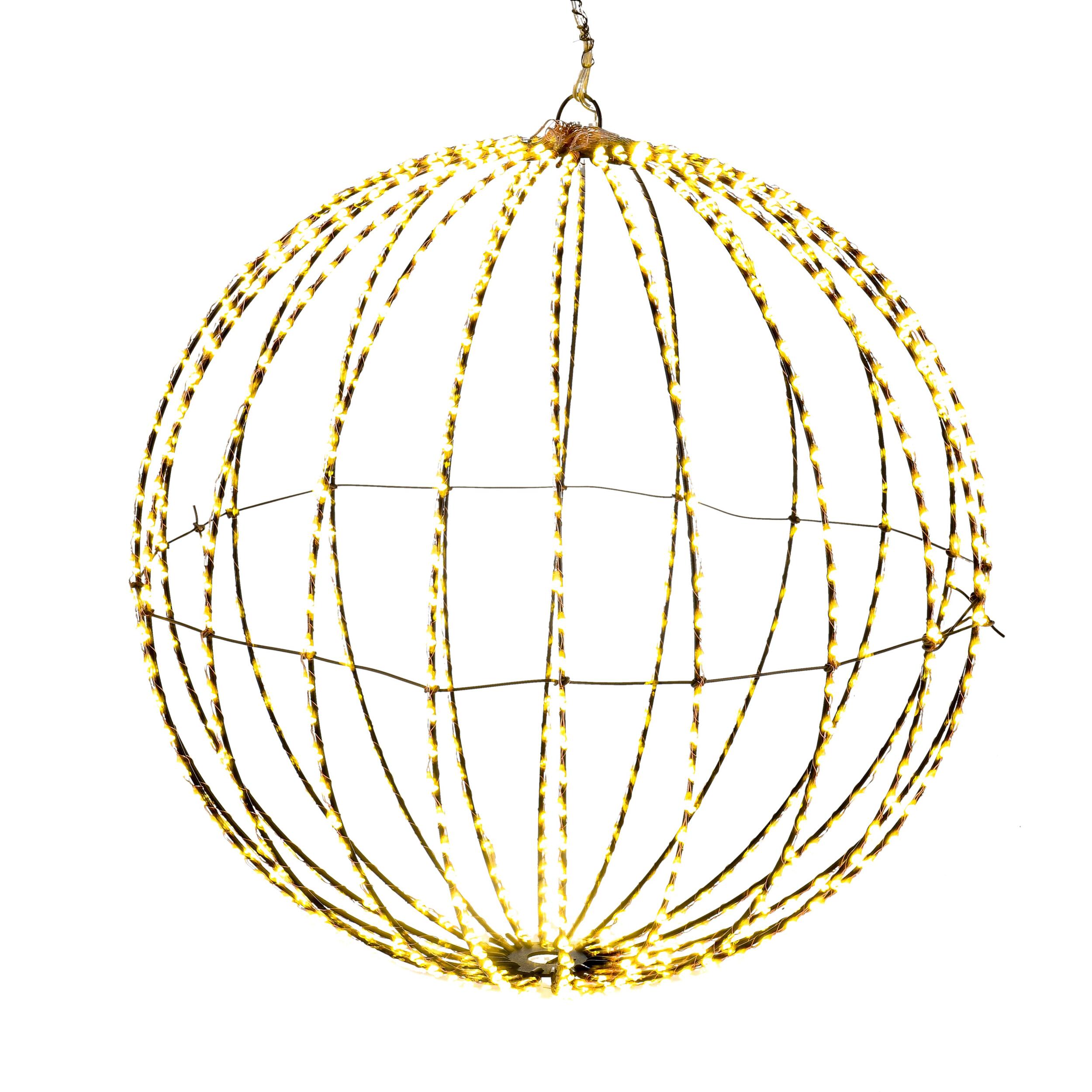 Sfera raggi con 700 led est - Pezzi 1 - BIANCO - Bianchi Dino SpA