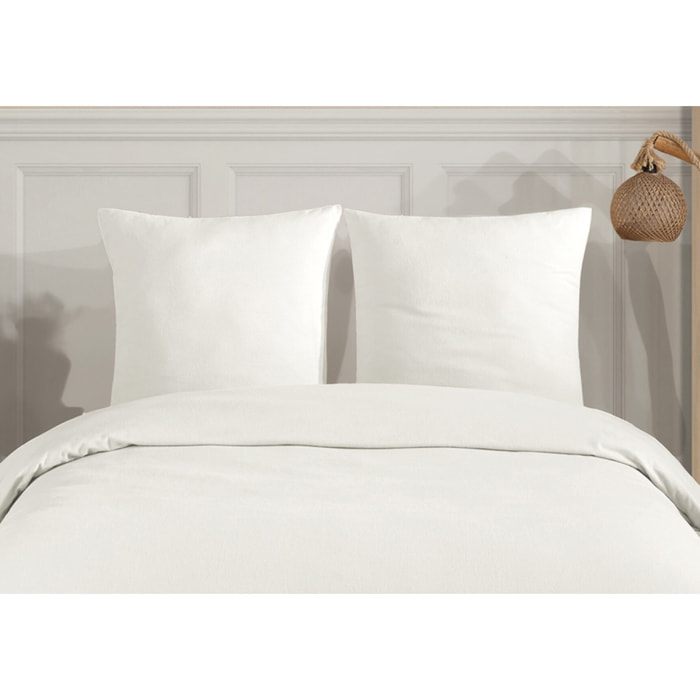 Parure de lit Flanelle de coton blanc
