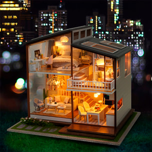 Hogar Tiempo Lento. Maqueta 3D realista con gran detalle y luces led.