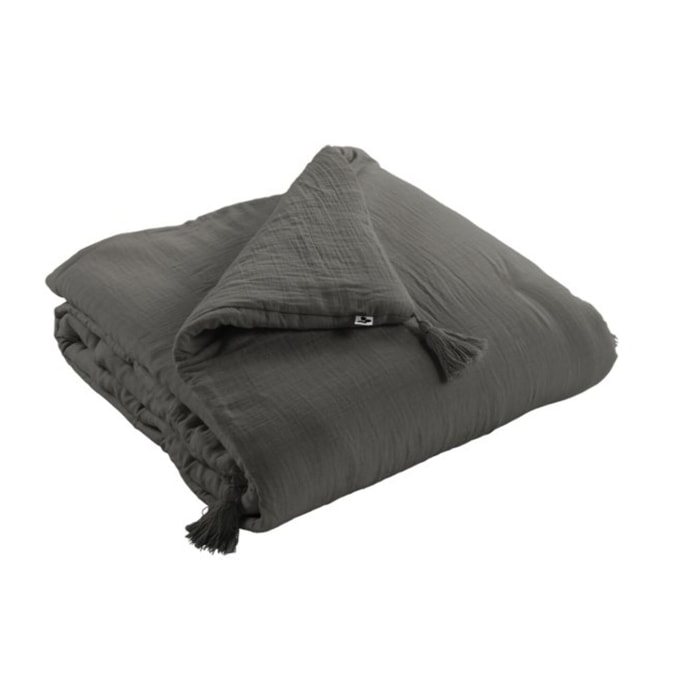 Édredon couvre-lit en gaze de coton 150x150cm - GAIA