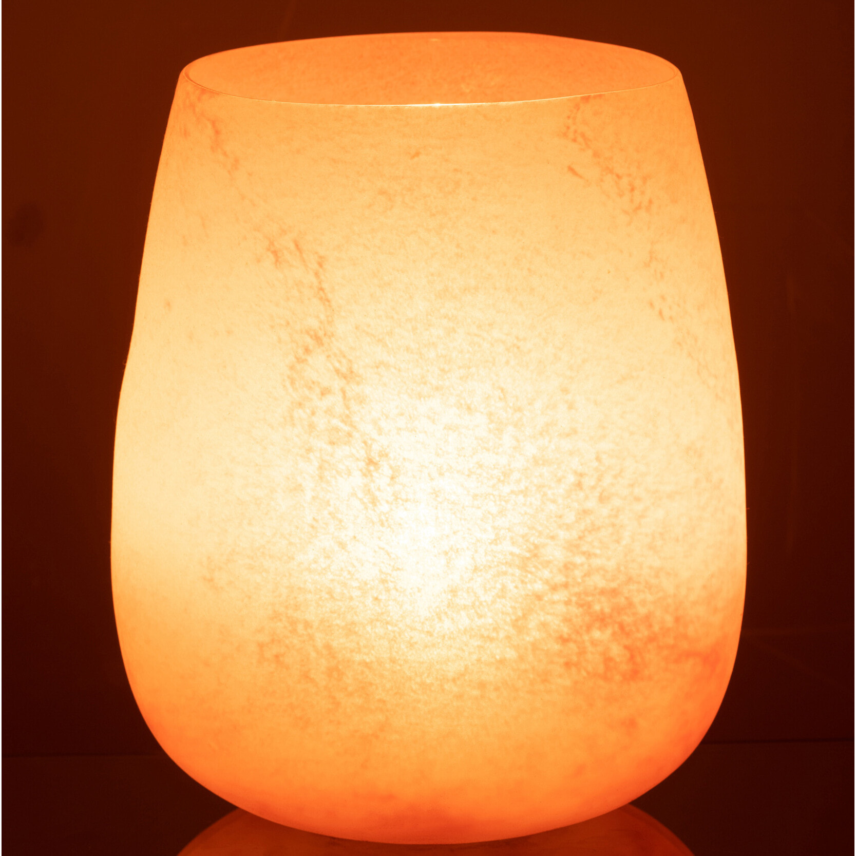 J-Line vase Givré - verre - rose - 27 cm de hauteur