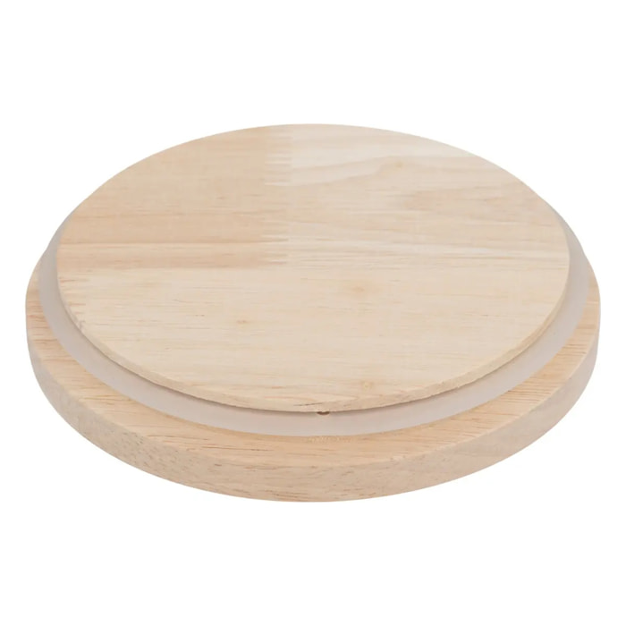 Bocal "Hermet" 0,65L en verre avec couvercle hermétique hévéa