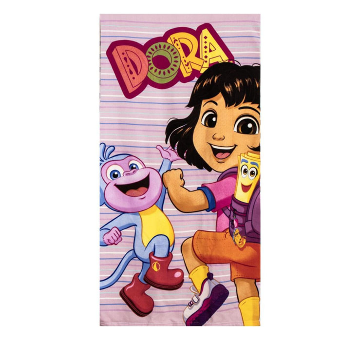 Set de Toalla de Dora La Exploradora - 70x140x1 cm - Color:Rosa