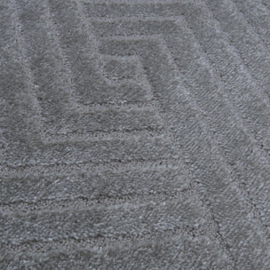 Tapis rond d'entrée Ø160cm LYN9 CERNAN Gris, tapis rond ton sur ton moderne