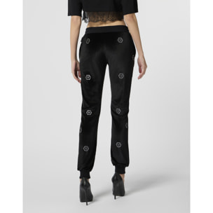 PHILIPP PLEIN Chenille Joggers Monogram Strass