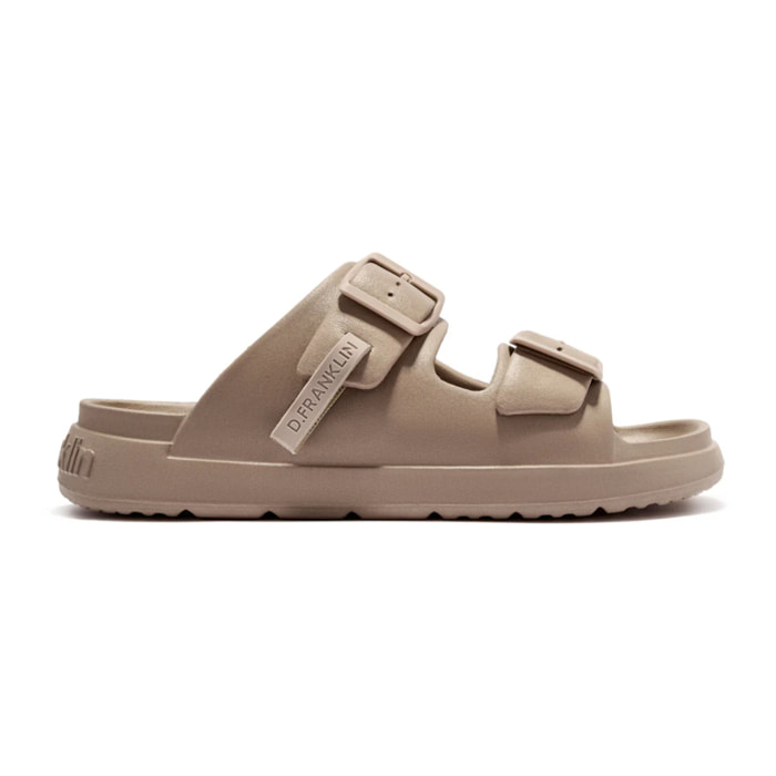 Sandalias Abiertas Unisex Hebilla Ajustable Vibe Taupe