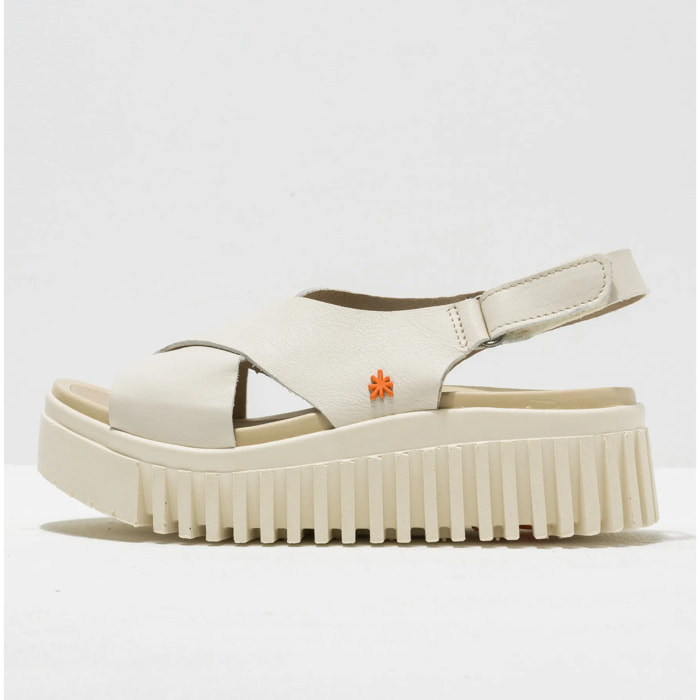 Sandalia de cuña 1574 NAPPA CREAM/BRIGHTON color Cream