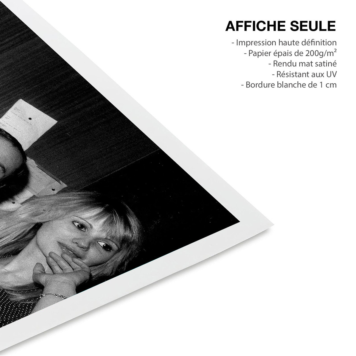 Affiche acteurs Photo de Coluche en coulisse Affiche seule