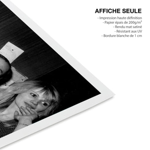 Affiche acteurs Photo de Coluche en coulisse Affiche seule
