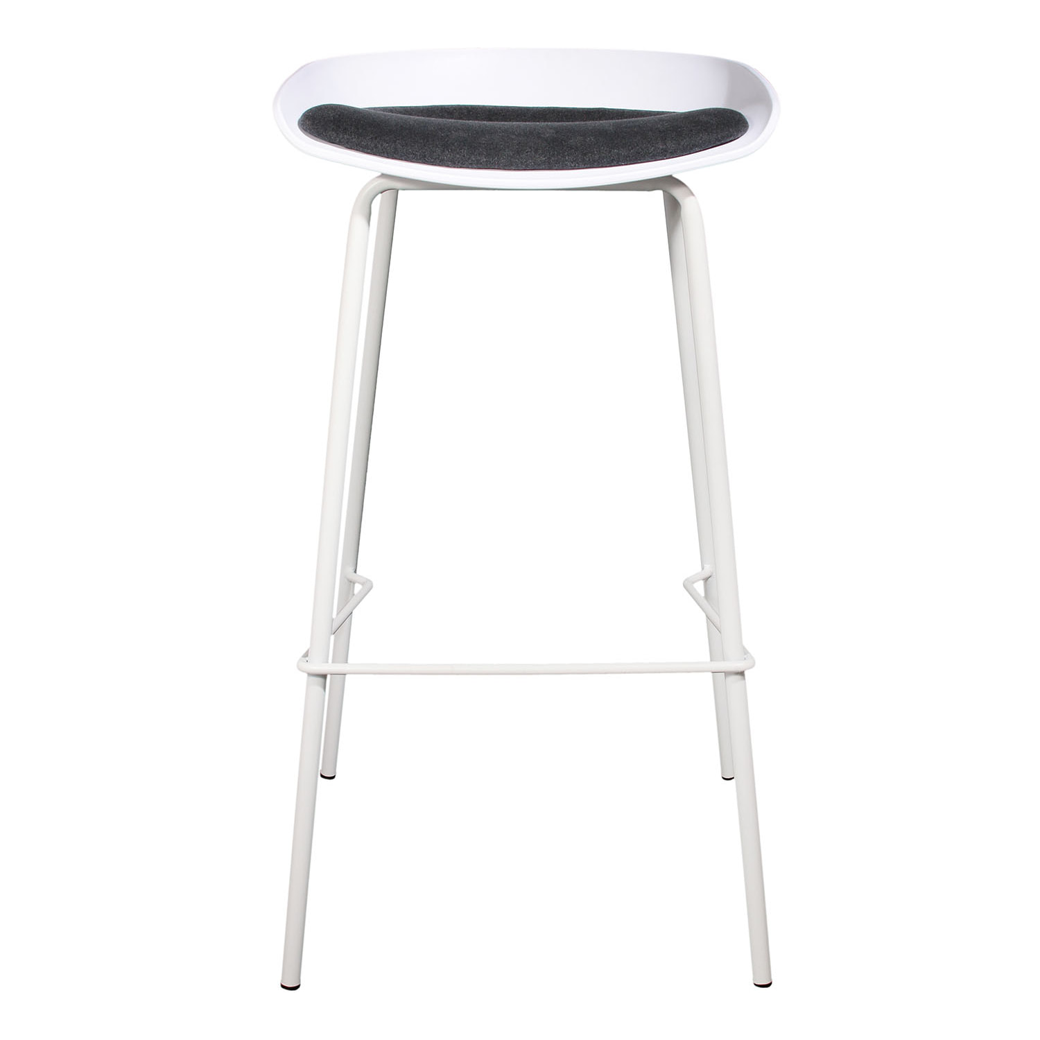 Tabouret De Bar Hella Blanc - Lot De 2