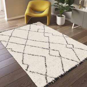 Tapis shaggy tissé motif berbère NUMA