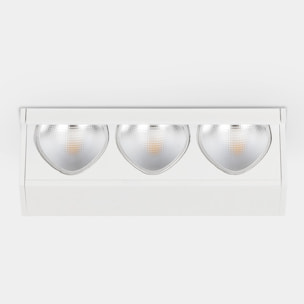 LEDS C4 Downlight Bento Wall Washer 3 LEDS 3 Blanco cálido - 3000K CRI 90 Blanco IP20 230lm