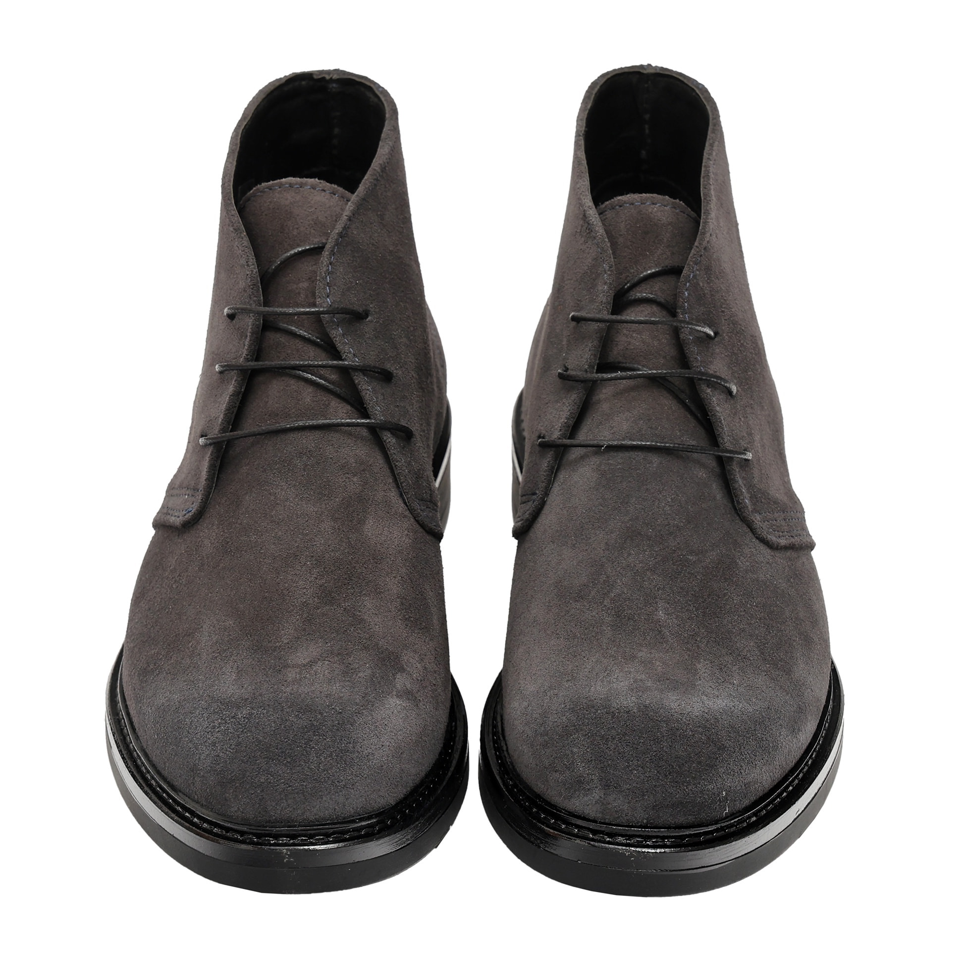 Polacchine stringate in camoscio