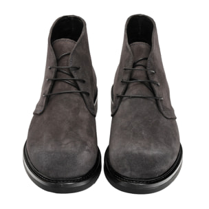 Polacchine stringate in camoscio