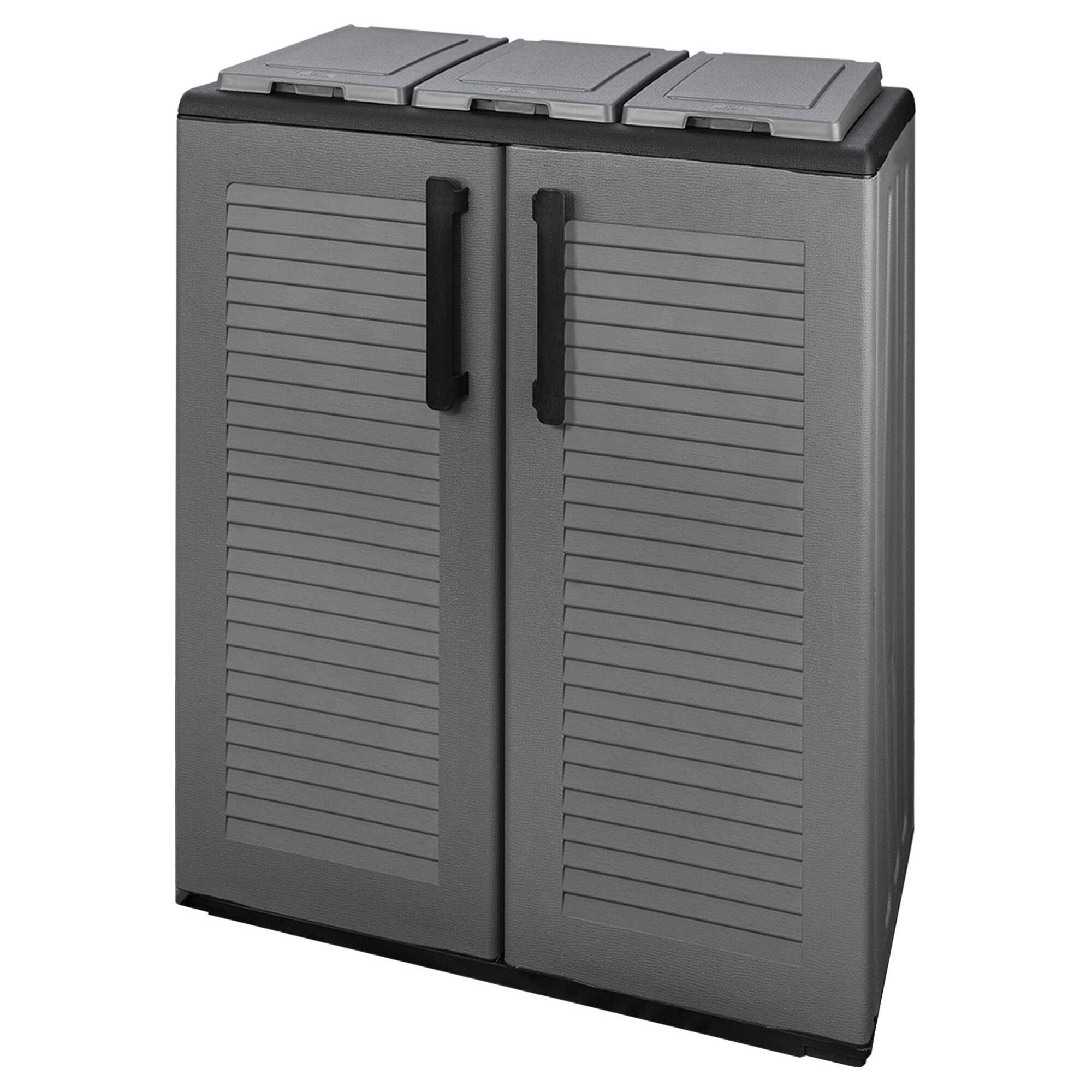 Armario de media altura en polipropileno de la linea eco, práctico para aprovechar al maximo el espacio, l 680 x p370 x h 840 mm.