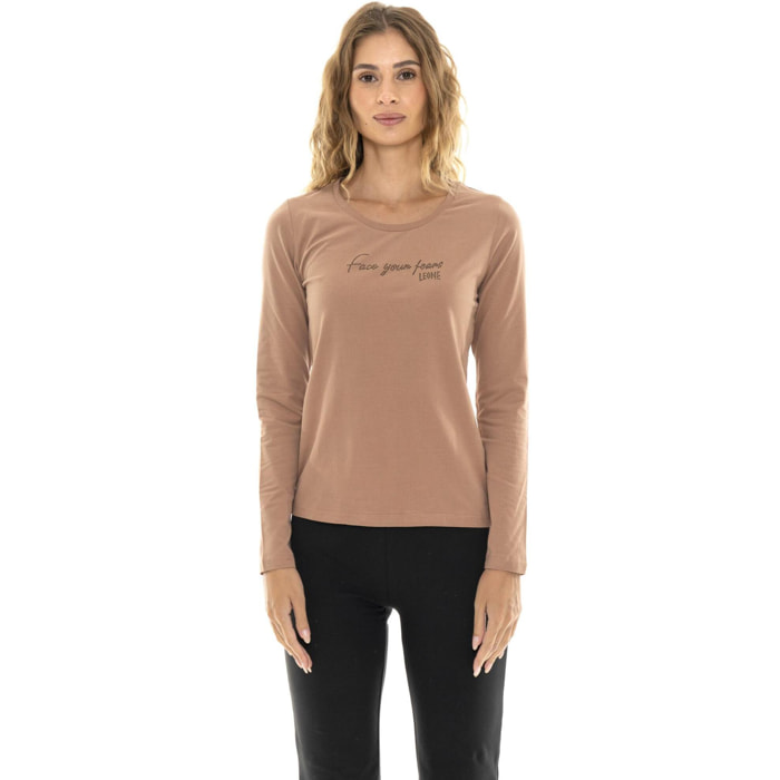 T-shirt a manica lunga da donna 'Relaxed'