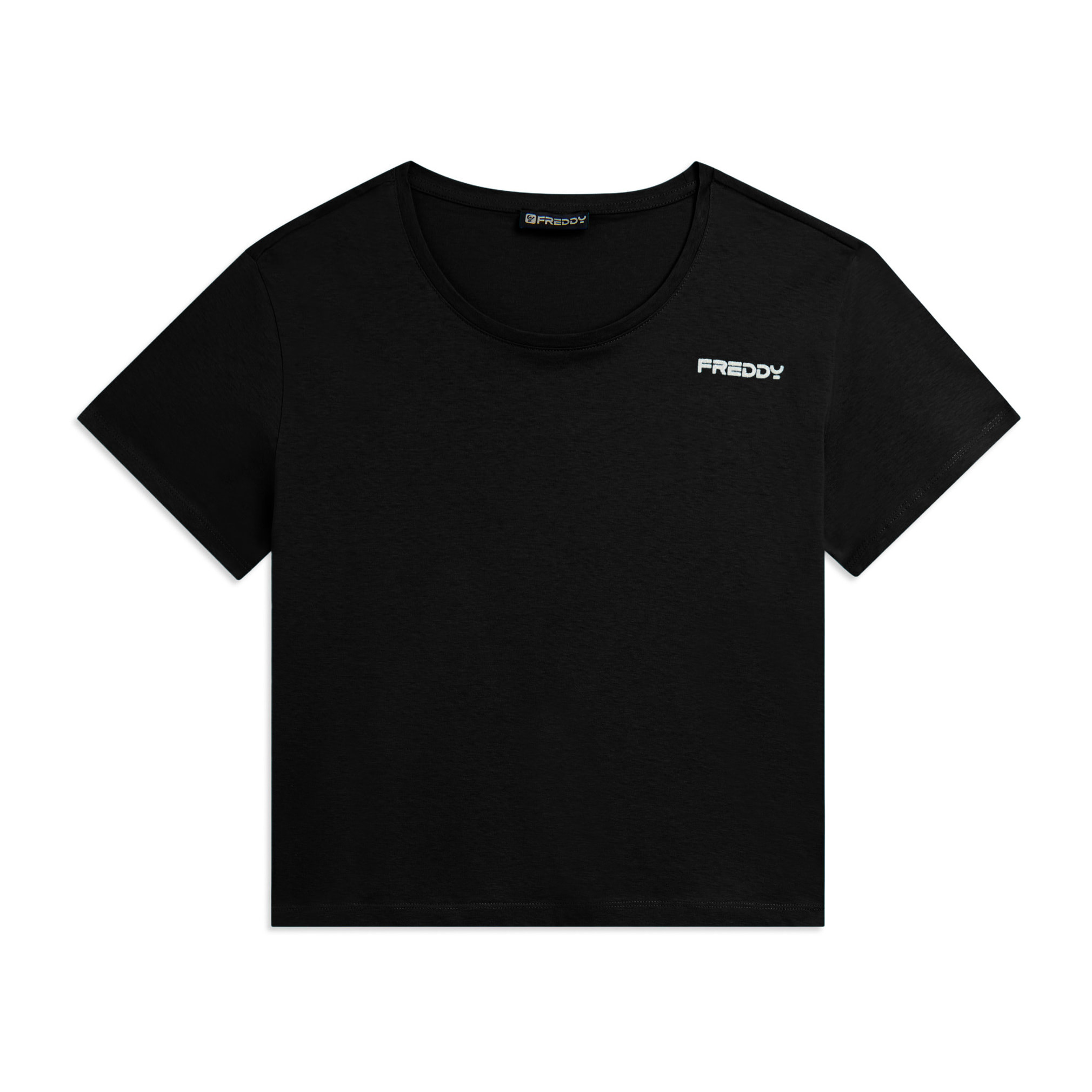 T-shirt Manica Corta Cropped con piccolo Logo FREDDY