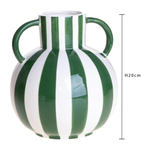 Vaso righe - 18xH20x18cm - Pezzi 3 - Bianchi Dino SpA