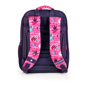 Mochila adaptable a carro Gabol STICKER con dibujos y resistente al agua