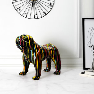 Molosse Noir Coulures H50cm