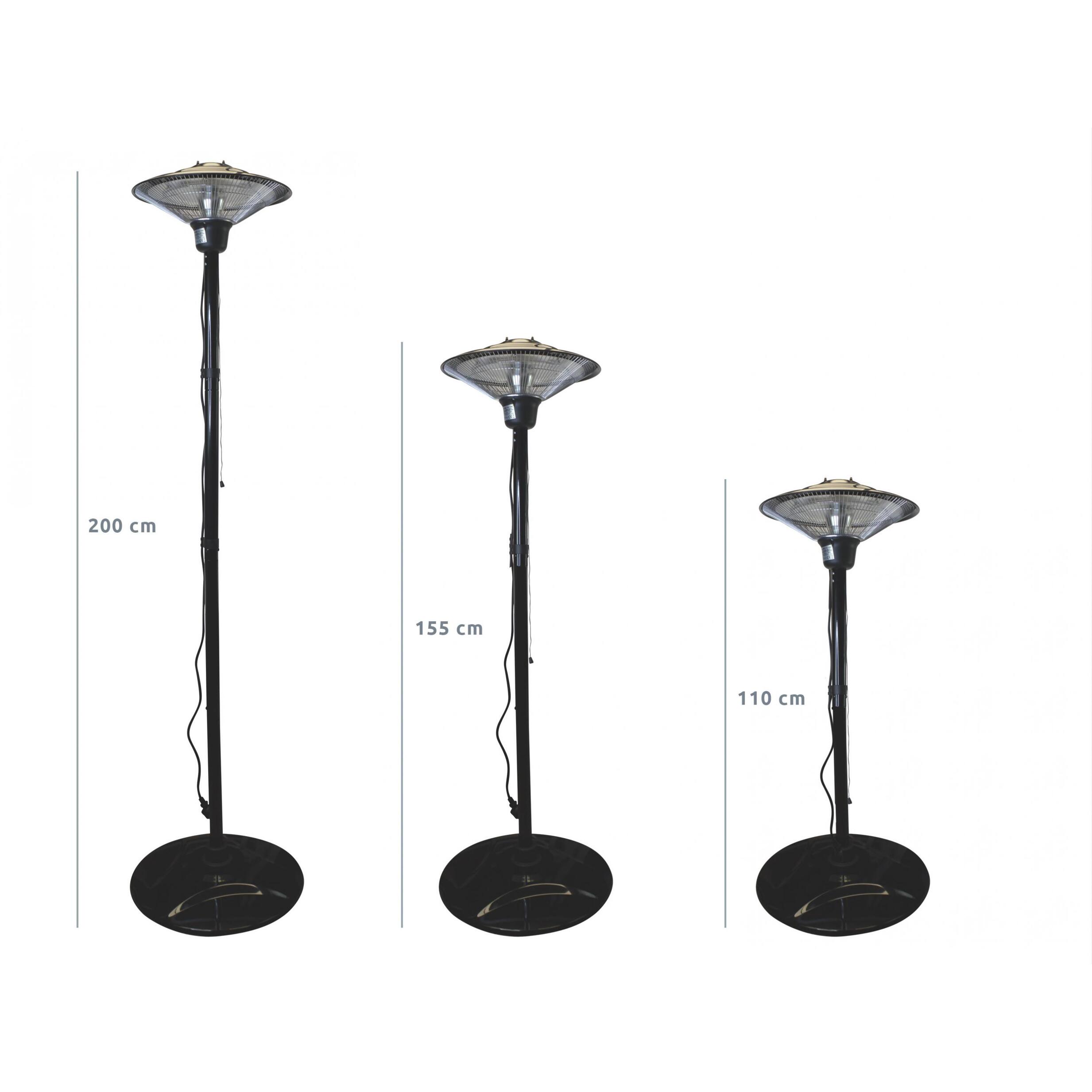 Estufa de exterior con pie tipo farola HEATY LAMPY PURLINE