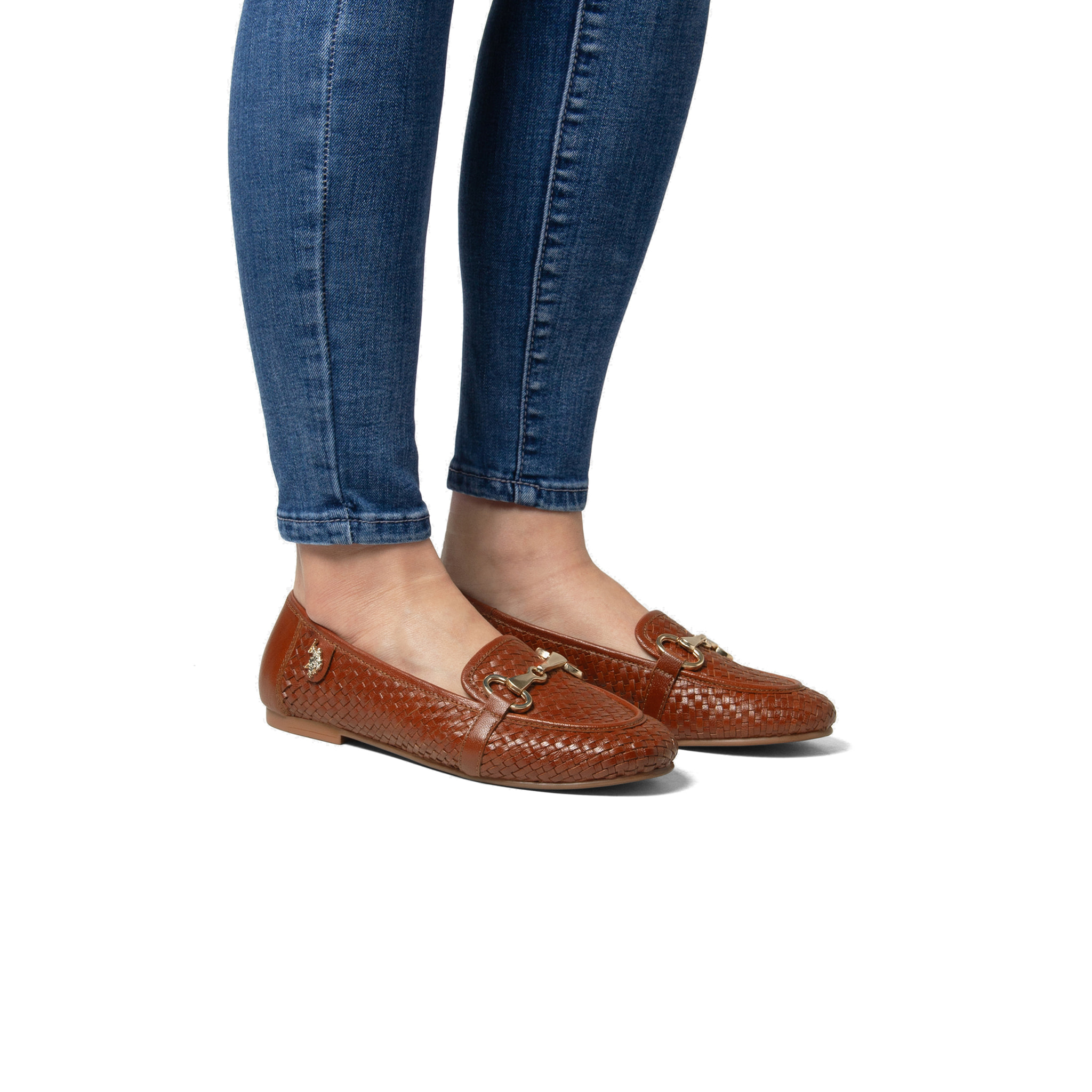 U.S. Polo Assn. - Mocassini CHERY001W/5L3 in pelle per donna