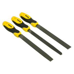 Jeu de 3 pièces limes mi-douces 200mm