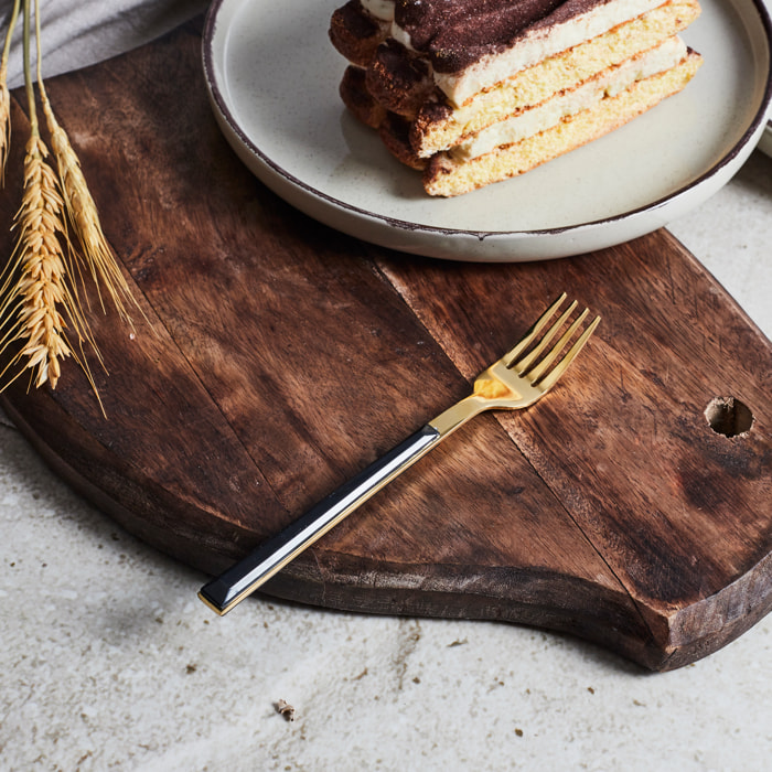 Fourchette A Dessert Noir X4 Charlotte