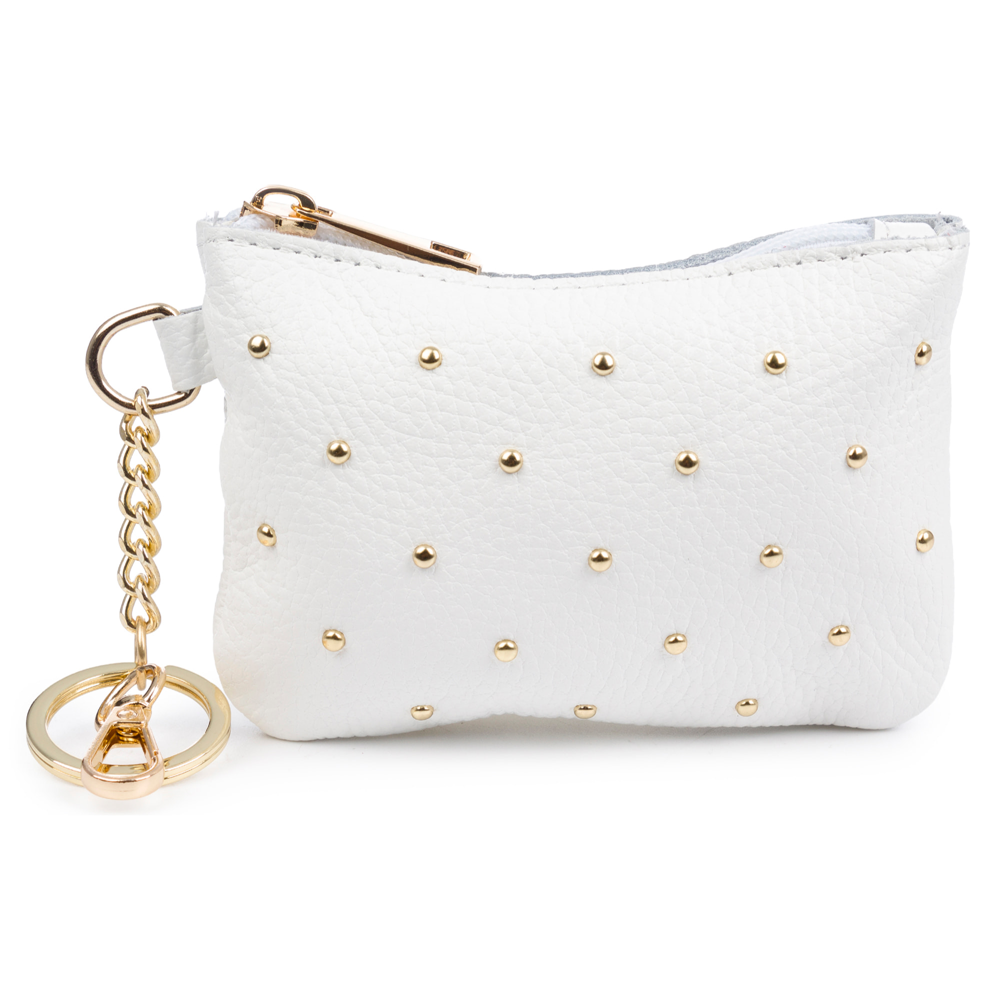 Bellosguardo Monedero Mujer. De piel auténtica acabado Dollaro con detalles metálicos.