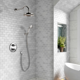 Robinet douche encastrable rétro Paini Lady's chrome