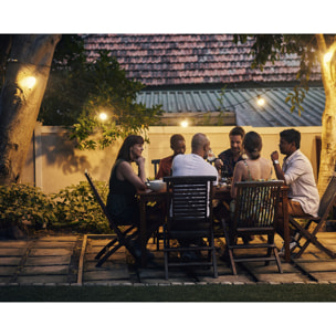 Guirlande Solaire Ampoules Blanches 20 Leds