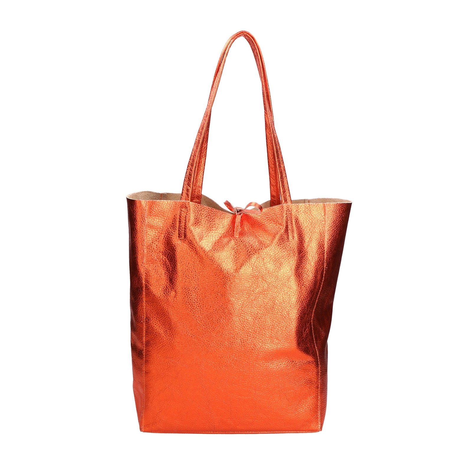 Borsa Shopper da donna In Vera pelle Made in Italy 40x36x11 cm