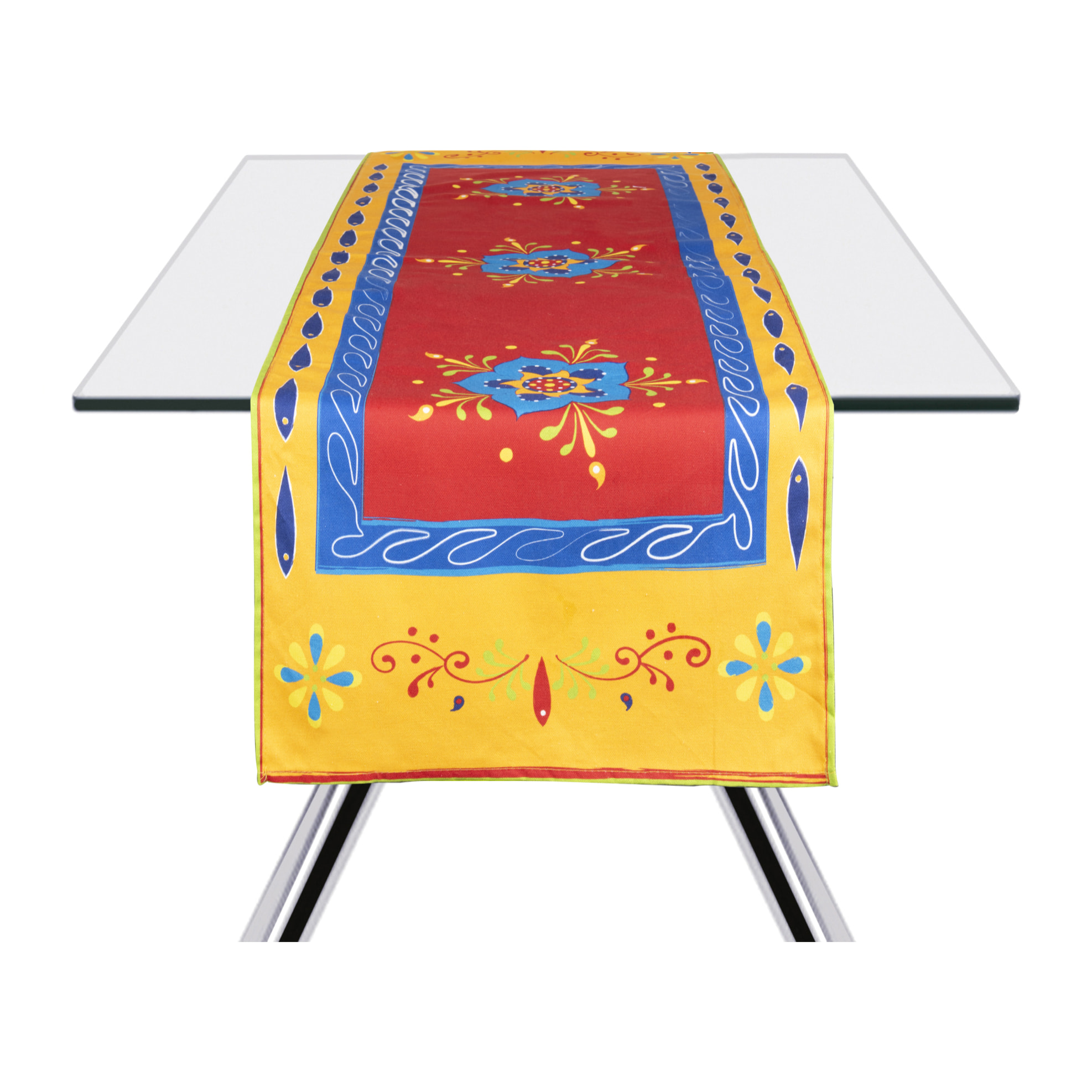Chemin de Table 45x140 cm Excelsa – Tex Mex, Coton Multicolore