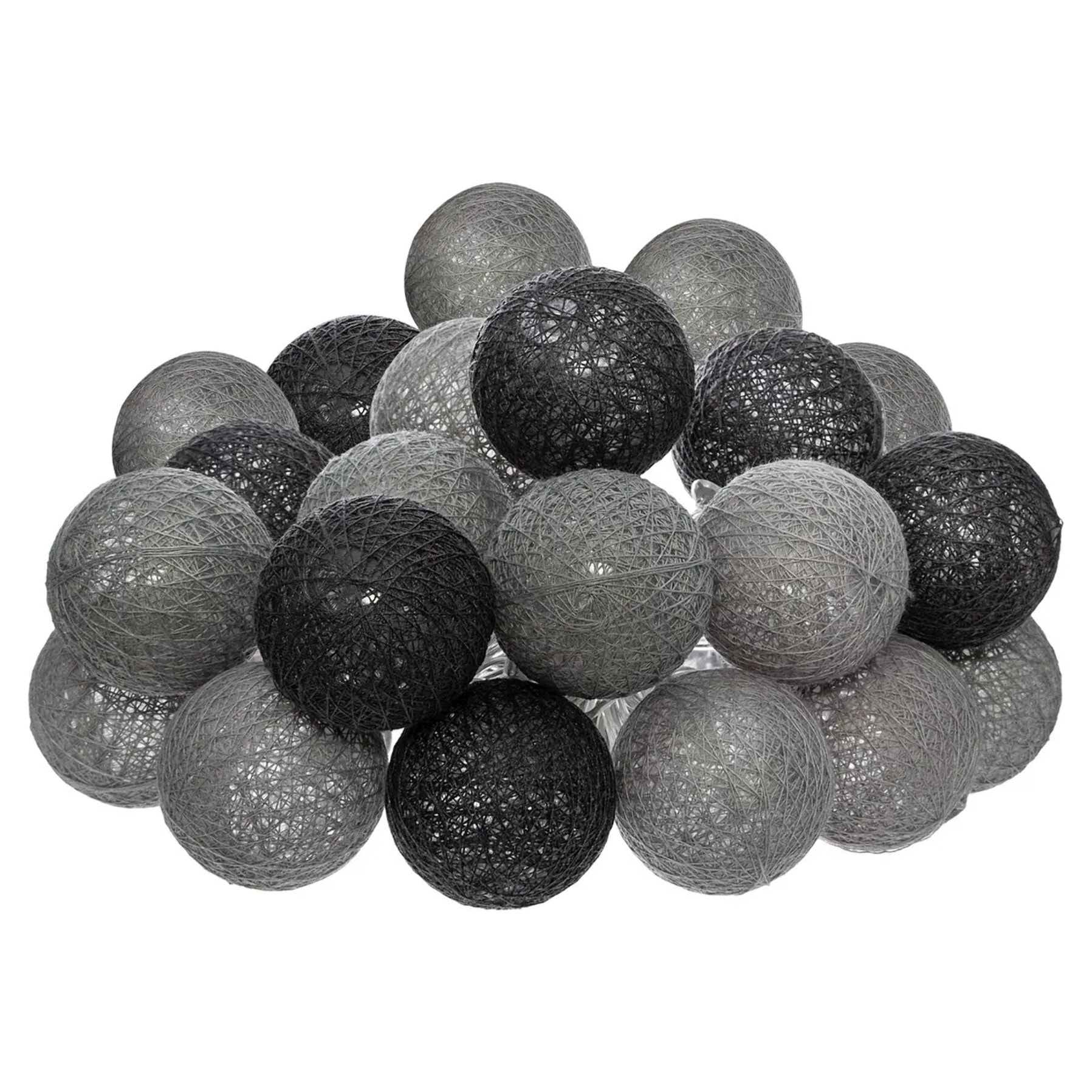 Guirlande Led secteur "Smoky" 20 boules D6cm