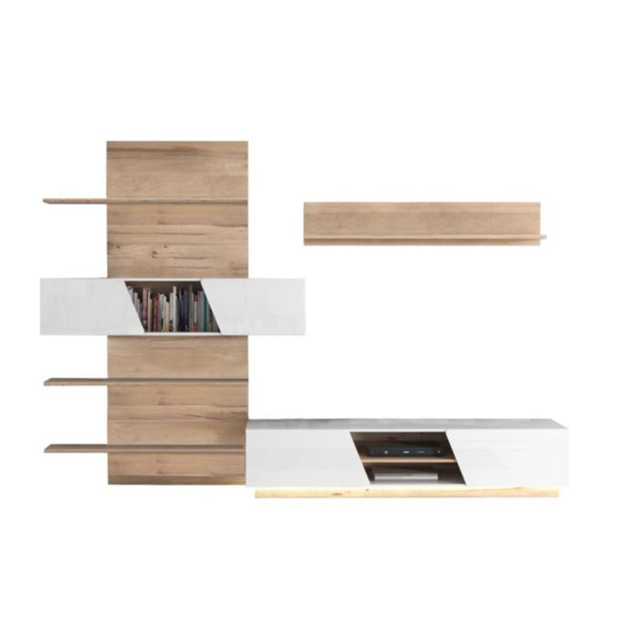 Ensemble meuble TV paroi - LUCIE