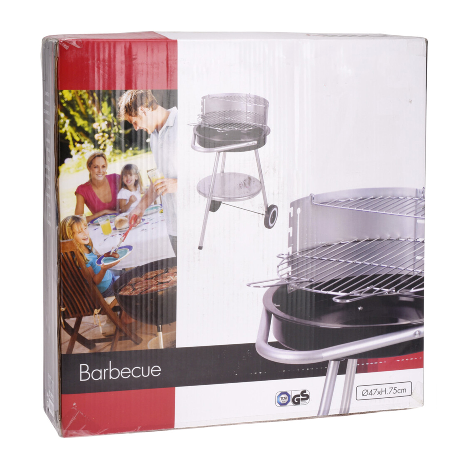 Barbacoa hibachi media redonda de 18 pulgadas: parrilla cromada, altura ajustable y cuenco de fuego esmaltado,