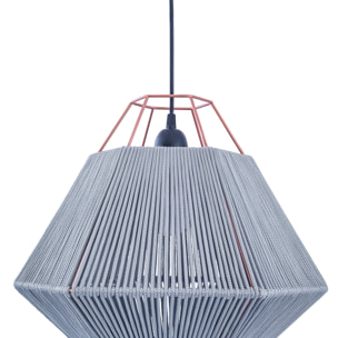 LedsC4 Lámpara Colgante LED Regulable para Interiores, Luz Cálida 3000K, 15.2W, 1006lm, Diseño Moderno en Acero Blanco, Diámetro 12.6 cm, Altura Ajustable hasta 150 cm