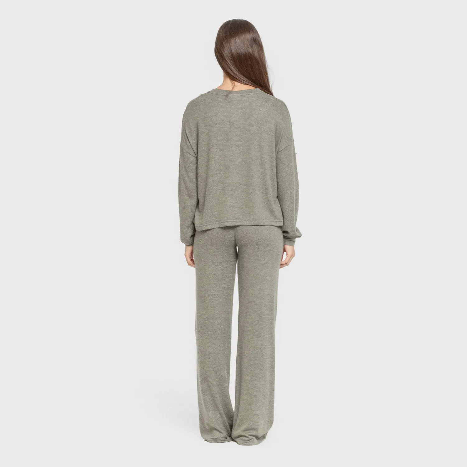Pijama angorina liso verde
