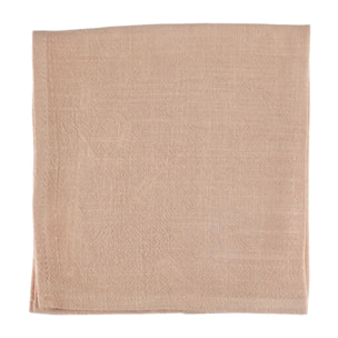 Serviette de table - 6 pièces - Lin et coton rose pâle