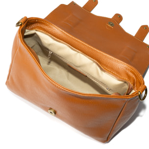 Aviatico bolso satchel mujer. Piel auténtica Dollaro.