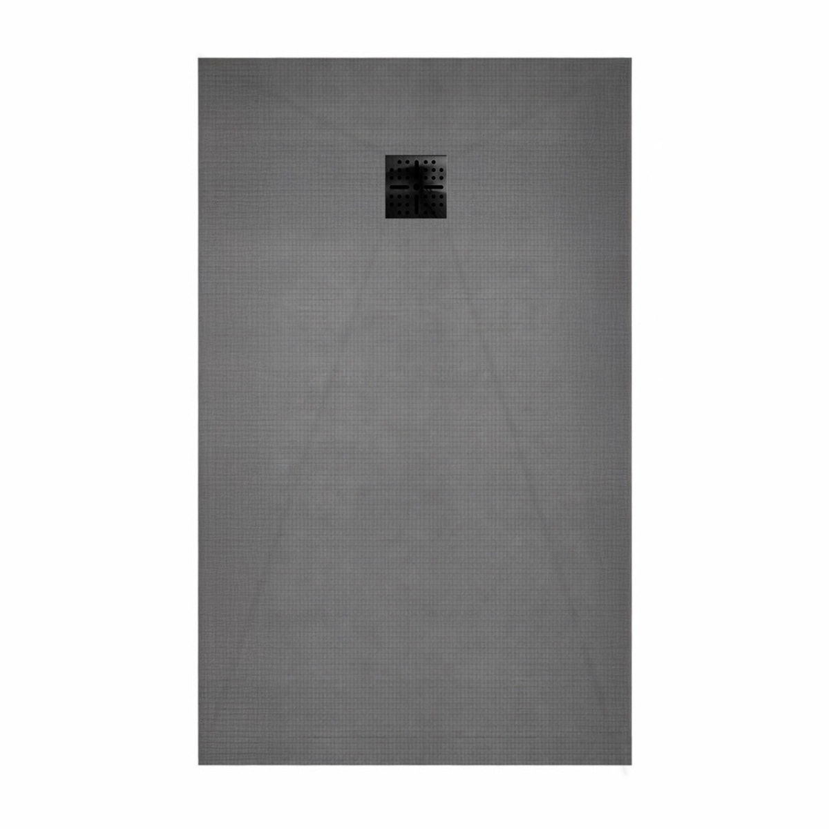 LOT de 2 Receveurs de Douche à Carreler 90x160 cm avec Bondes à Sortie Horizontale - Grille Inox