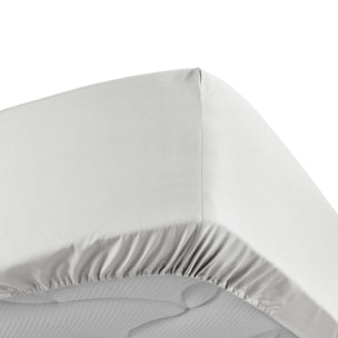 Drap Housse Uni 100% Percale de Coton ORIGINE - Blanc