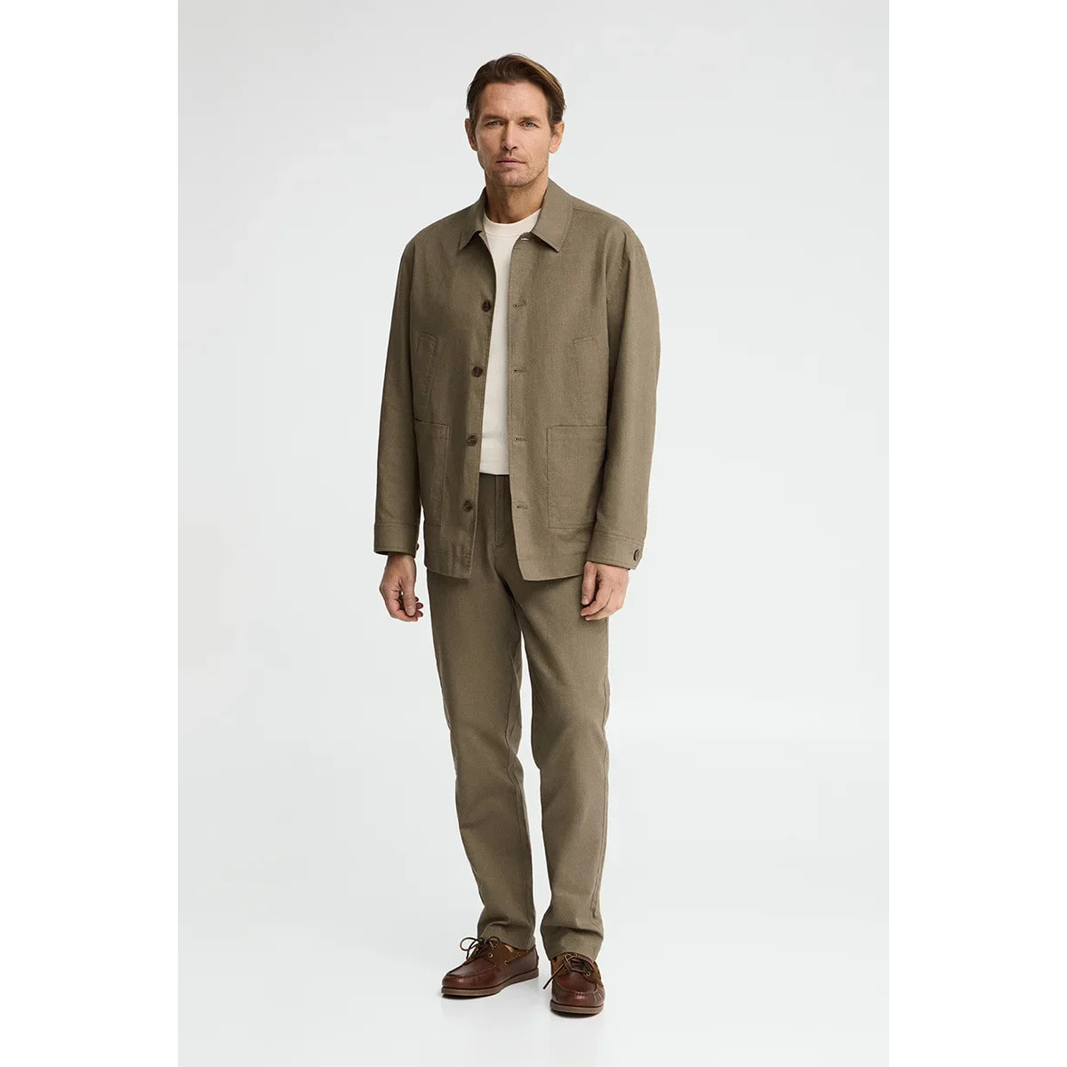 Giacca Wayne in cotolino kaki Polo Club