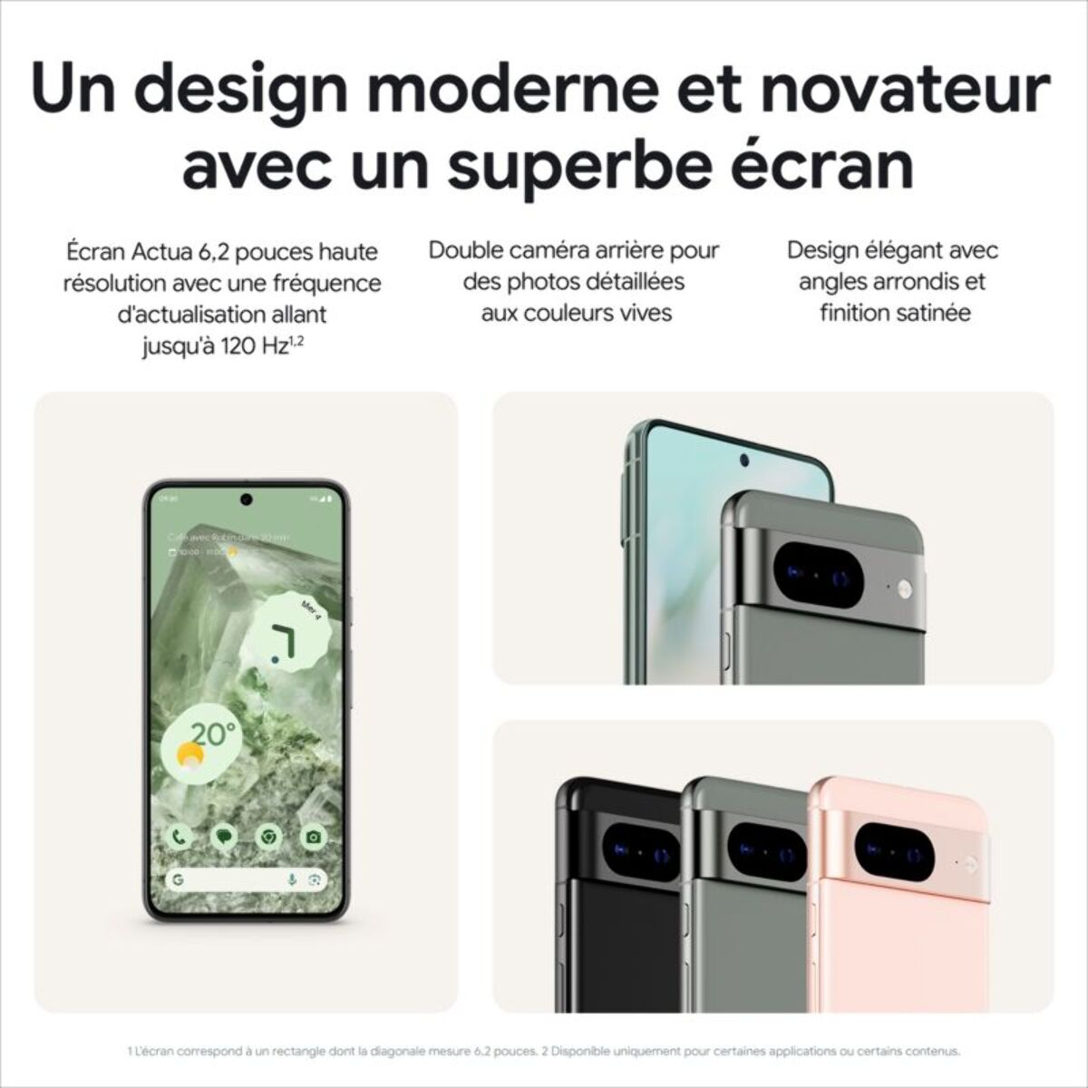 Smartphone GOOGLE Pixel 8 Noir Volcanique 128Go