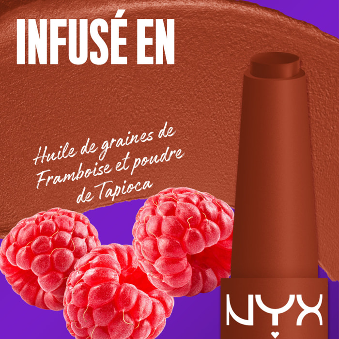 NYX Professional Makeup Fat Matte Rouge à Lèvres Mat Crémeux Beary Nude