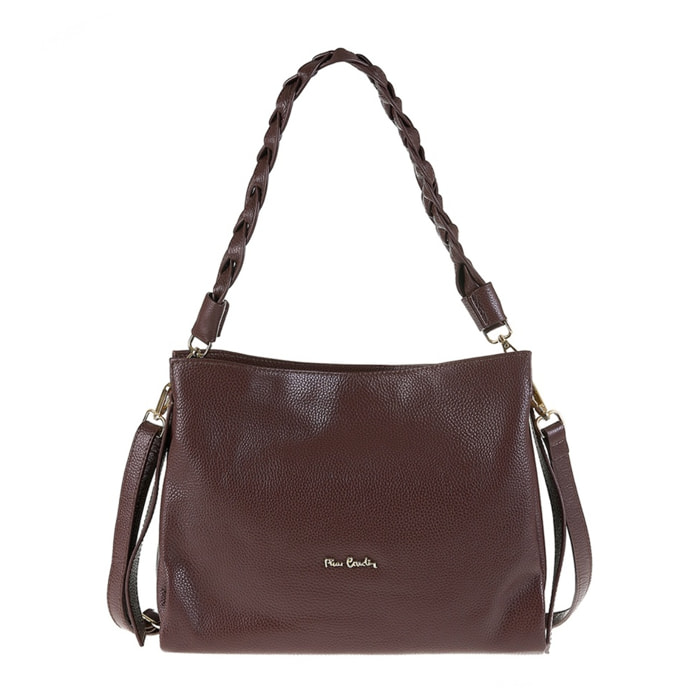 Borsa a spalla da donna Made in Italy - Modello Aurelia Elite - 100% pelle - 30.0 x 25.0 x 12.0 cm