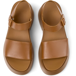 Sandalias - CAMPER Tasha - Marron - Cuero liso