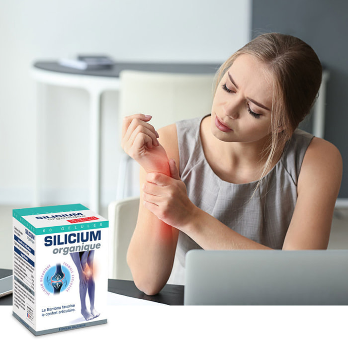 NUTRIEXPERT – Silicium Organique V3 – Renforce souplesse et confort des articulations – Riche en Silicium Organique Origine végétale – Extraits Bambou et Prêle – Reminéralisation osseuse - Cure 30j