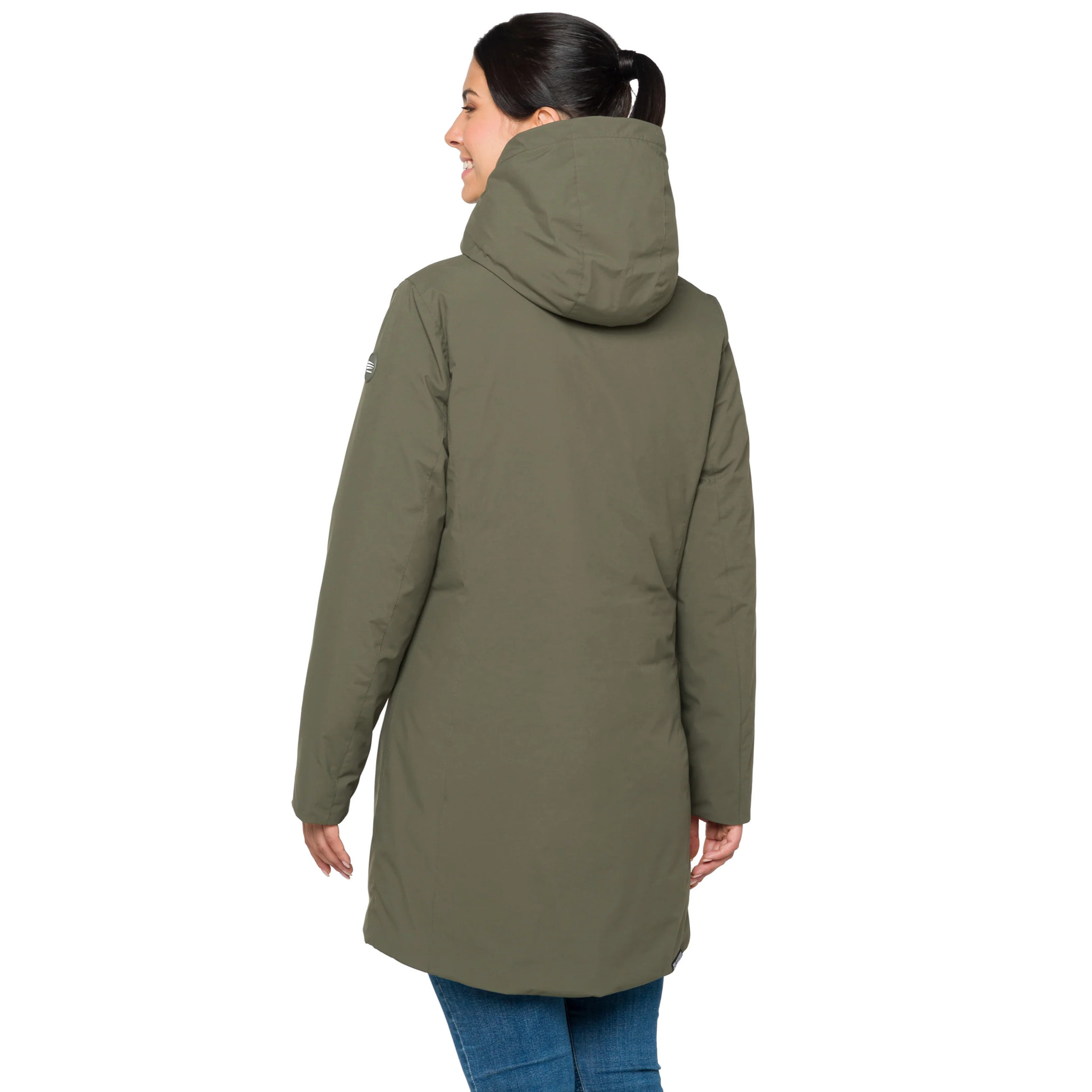 Parka ANOUK acolchada impermeable verde