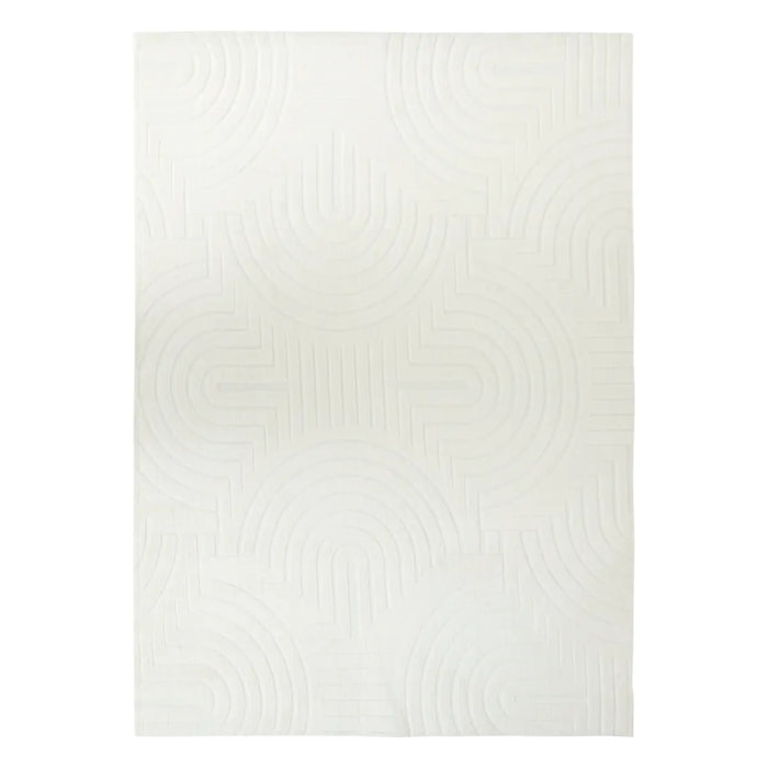 Tapis fausse fourrure Arka ivoire 170x120cm